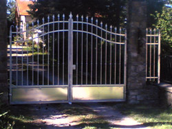 Cancello in ferro zincato